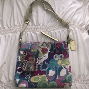 Coach Poppy Pop C Graffiti Cross Body